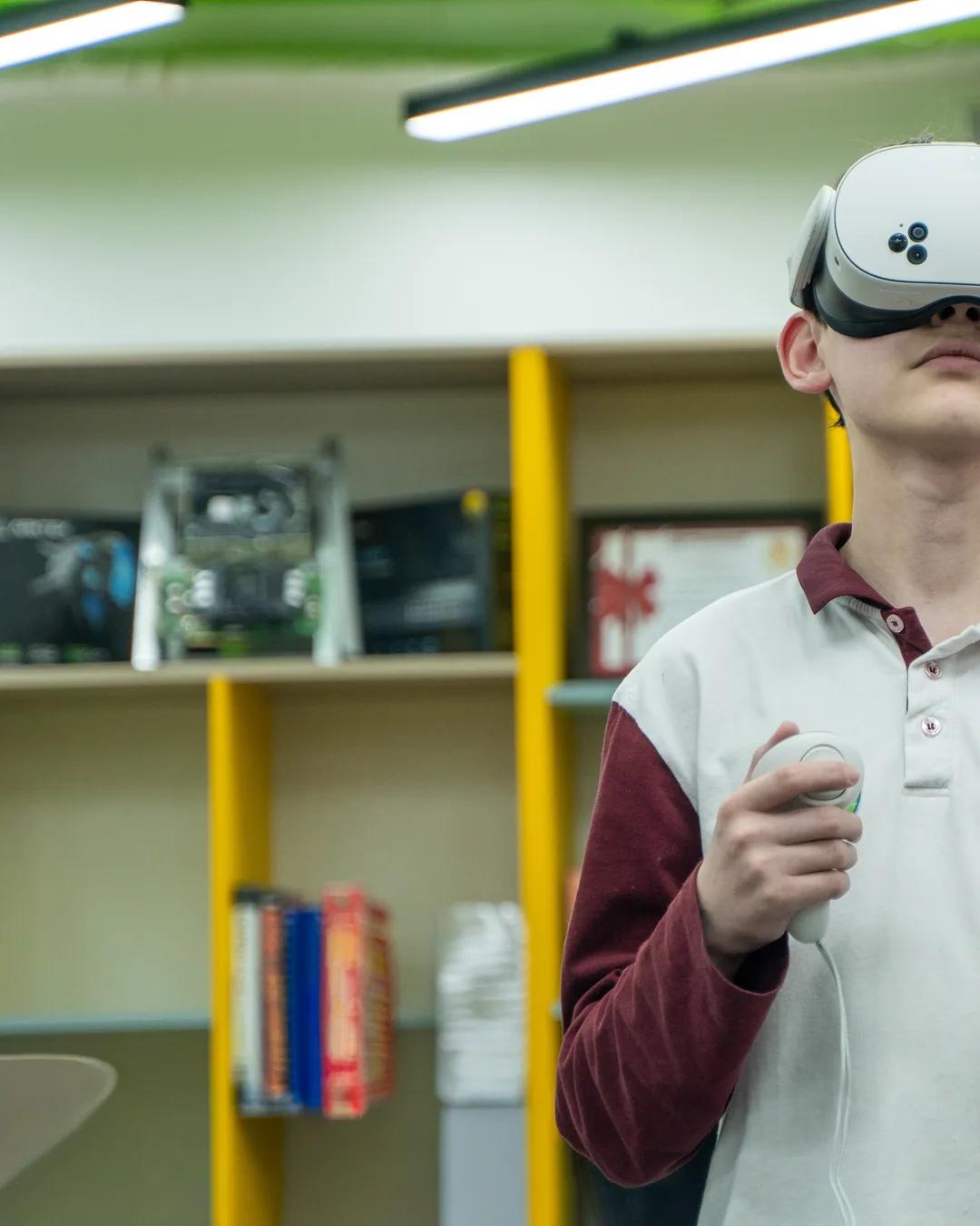 A VR lab session