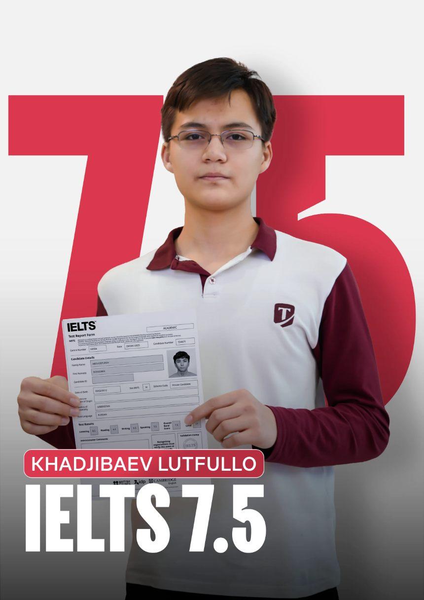 Хаджибаев Лутфулло — IELTS 7,5